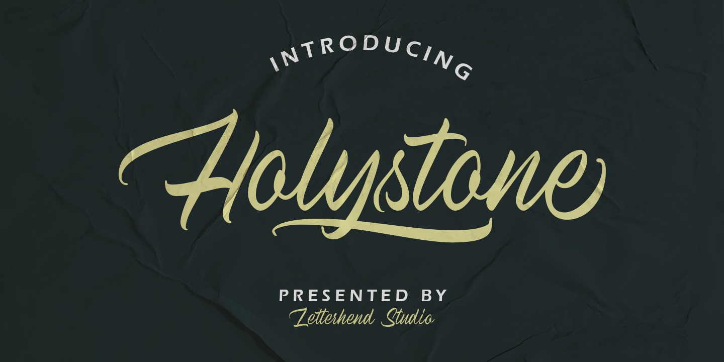 Holystone Font preview